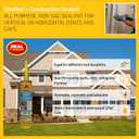 SIKA Sikaflex Construction Sealant, Tan 10.1 fl. oz, Polyurethane for Vertical & Overhead Joints, Ideal for Windows & Doors, Paintable & Stainable