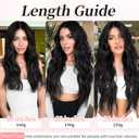 KooKaStyle Clip in Synthetic Hair Extensions Long Wavy 4PCS Thick Hairpieces Chestnut Brown Fiber Double Weft Natural Hair Extensions 20 Inch for Women