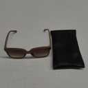 Quay - Womens Sunglasses, Square Lenses with UV Protection, Oversized Sunglasses (Wide Awake, Brown)