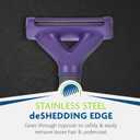FURminator deShedding Tool For Medium/Large Cats, Long Hair, Removes Loose Hair From Shedding