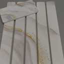 Large Stone Dish Drying Mat for Kitchen Counter,Quick Dry Stone Dishes Mats,Marbled Water Absorbing Diatomaceous Earth Drying Pad for Countertop Bottles Utensils Cups(Yellow White 24"x16"&8"x4")