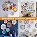 Bilillo 4 Pack Plate Hangers for The Wall, Suitable for 16''-20'' Decorative Plate,Invisible Heavy Duty Wire Plate Holder with Wall Hooks, Plate Hangers for Displaying Plates, Platter, Dish (Black)