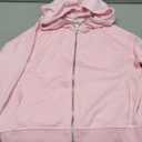 Alisoker Kids Zip Up Hoodies, Pink, Size 13-14Y