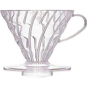 HARIO V60 Plastic Coffee Dripper, Size 02, Clear