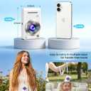 Digital Camera 4K Autofocus Vlogging Camera for Photography with 16X Zoom Anti Shake, 32GB Card, 48MP Compact Portable Point and Shoot Camera for Kids Boys Girls Teens BeginnerWhite