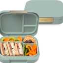 Bentgo Modern - Adult & Teen Bento Lunch Box; 3-4 Compartments, Leak-Resistant, 5.5 Cup Capacity/44 fl oz, Improved Locking Clips, Reusable, BPA-Free, Dishwasher/Microwave Safe Tray (Mint Green)