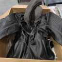 Milwaukee Leather MLL2516 Black Leather Rub-Off Leather Jacket with Hoodie for Women, XXL, Black