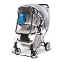 Bemece Stroller Rain Cover, Universal Stroller Accessory, Baby Travel Weather Shield, Windproof and Waterproof, Protect from Dust and Snow (White)
