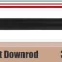 36 INCH Ceiling Fan Downrod With Extended Wires,1 inch Outside Diameter, Extension Rod Only Ceiling Fans Compatible, Not Threaded(Black)