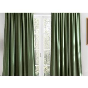 Sage Green Blackout Curtains 96 inches Long 2 Panels (52-inch Wide), Farmhouse and Sleek Velvet Drapes and Curtains for Doorway, Office, Dorm
