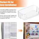 UPGRADED DA97-20989A Refrigerator Door Shelf Bin Compatible with Samsung Refrigerator Door Shelf Replacement, Samsung RF28T5001SR Left Door Bin, RF28T5021SR RF28T5101SR DA63-09780A Fridge Door Shelves