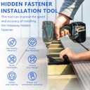 Hideaway Hidden Fastener Installation Tool, Compatible with Trex Hidden Fasteners, Installing Decking Boards Hidden Fastener in One Step, Included Star Drive Bit. Fast&efficient Installation Decking.