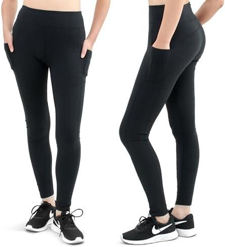 SATINA High Waisted Leggings for Women - Comfortable and Stretchy in Versatile Sizes and Colors - Workout Yoga Leggings Set, One Size