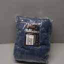 jinchan Burlap Linen Look Curtains 84 Inches Long Blue Textured Curtains for Living Room Light Filtering Farmhouse Curtain Panels Semi Sheer Country Rustic Bedroom Window Drapes Rod Pocket 2 Panels