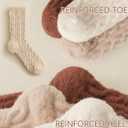 Fuzzy Crew Socks Women Warm Flully Socks Men Home Cozy Soft Sleeping Sock Fall Winter 3/5 Pairs Size 5-10