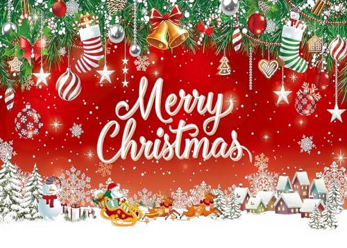 Alltten 10x8ft Merry Christmas Backdrop Christmas Backdrops for Wall Background De Navidad Xmas Party Decoration F105