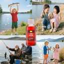 Fish Attractant Red Worm Liquid Fish Trap Bait, Fish Trap Liquid Bait2 x 100ml, Ideal for Bass, Trout and Catfish, Ideal for Adding to Bait