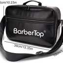Large Barber Hairdresser Bag, Hairstylist Traveling Bag Shoulder Strap, Barber Carrying Bag Barber Supplies Storage Bag for Clippers, Scissor, Blow Dryer & Various Hair Cutting Tools (Black)