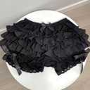 Vibsion Womens Lolita Bloomers Plush Ruffles Pumpkin Pants Bottom Shorts