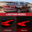 LED Outer Tail Light Rear Lamp Assembly Compatible with 2022-2024 Chvey Traverse Right Passenger Side 85133096 86785341 GM2805151