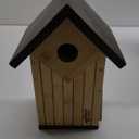 Large Hard Bamboo Bluebird Bird Houses for Outside, Solid Material Construction Weather Proof, UV Painted Longtime Water Proof, Heavy Duty Sturdy 1.5" Hole Plate, 10 Years Performance