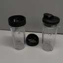 Ninja Fit Compact Personal Blender, Portable Blender for-Smoothies, Shakes, Food Prep, and Frozen Blending, 700-Watt Base, (2) 16-oz. Cups and Spout Lids, Black QB3001SS