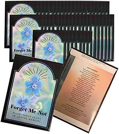 23 Pcs Funeral Favors Forget Me Not Memorial Seed Packets - 23 Individual Seed Packets - Celebration of Life