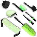 Car Wheel Detailing Kit - 8-Piece Brush Set for Rims & Tires