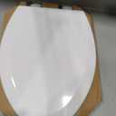 Bemis 1500EC 390 Lift-Off Wood Elongated Toilet Seat, Cotton White (Pack of 1)