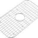 26.1 in. x 14.1 in. Centre Drain Sink Protector with Supersoft Silicone Feet in 304 Grade Stainless Steel