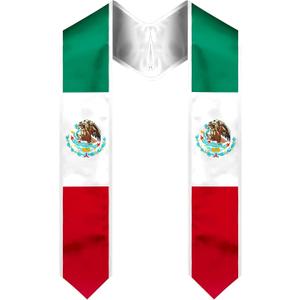 Graduation Sash, Embroidered Flag Graduation Stole for International Students 72 Inches