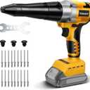 Cordless Rivet Gun Compatible with Dewalt 20V Max Battery, with a kitbox, Brushless Electric Automatic Rivet Gun for Rivets 1/8'', 5/32'', 3/16", for Metal Plastic and Leather