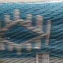 Outdoor Rug 6x9 ft for Patios Waterproof Reversible Plastic Straw Rug Patio Mat Clearance Outdoor RV Camping Mat Outside Area Rug Carpet for Porch,Deck,Camper,Balcony,Backyard (Geometry-teal)