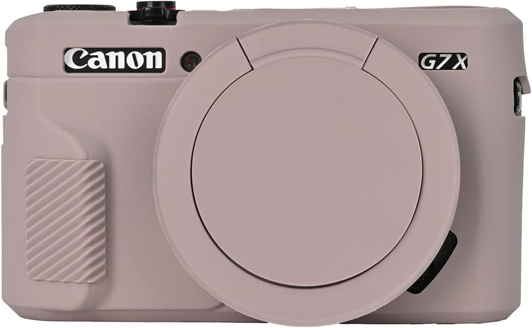 G7X Mark II Case, Protective Case for Canon Powershot G7X Mark II Digital Camera, Removable Lens Cover Silicone Sleeve Soft Camera Cover Rubber Protective Body Skin- Grey