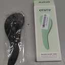 Crave Naturals Biggie Glide Thru Hair Brush - Detangler Brush for Curly, Straight, Wet or Dry Hair - Gentle Detangling Brushes for Adults, Kids, Toddlers - Hair Accessories for Women, 8.4"x3.4" - Mint (1 Pack (Large))