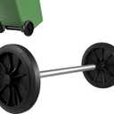 Ipetboom Garbage can Wheels Replacement Set with Hollow Shaft Plastic Trash can Pulley for Easy Maneuvering and Quiet Operation in Home and Office Use 18.9 Inch