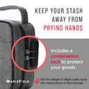 Smell Proof Stash Box for Herbs and Spices - Smell Proof Bag with Grinder, Bags and Container - Take Your Stash With You - Odor Proof Container for Food - Smell proof Lockbox for Discreet Carrying