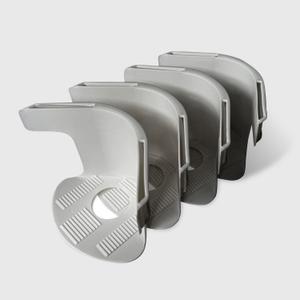 Bed Sheet Holders 4-Pack for Corners - Heavy Duty Lock Clips Keep Sheets Tight & Wrinkle-Free, Universal Fit King/Queen/Twin Mattresses (Grey)