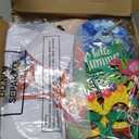 21 Pcs Hawaiian Luau Party Game Set, 4 Summer Theme Giant Granny Pants with 1 Pump 12 Beach Balls & 4 Funny Tropical Palm Flamingo Glasses, Outdoor Tossing Activity for Family Adults