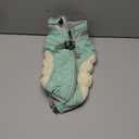 FUAMEY Dog Coat for Small Dogs,Waterproof Dog Winter Jacket with Harness Built in Puppy Cold Weather Coats Reflective Pet Vest with Zipper Warm Fleece Dogs Snowsuit Windproof Mint Green S