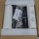 Seealle White Lamps for Bedrooms Set of 2 - Touch Control Bedside Lamp with USB C+A, 3 Way Dimmable Nightstand Lamps with USB Port, Table Lamp for Living Room(White Shade and Black Base)