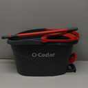O-Cedar EasyWring Microfiber Spin Mop, Bucket Floor Cleaning System, Red, Gray, Standard