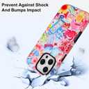 Gukalong Magnetic Case for iPhone 16 Pro Max 6.9 Inch Ocean Collage Coral Reefs Jellyfish Summer Aesthetic Phone Cover Dual Layers Heavy Duty Shockproof Protective Anti-Scratch Case for Women Men