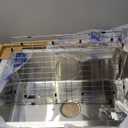 Stainless Steel Drop In Kitchen Sink - 27x18 Inch Modern Undermount Single Bowl - SS Grid, Spoon Rest, Drain Strainer Set