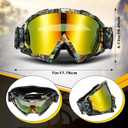 Tallew Dirt Bike Goggles Motorcycle Motocross Riding Racing ATV Goggles for Men Women Power Sport Ski