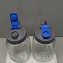 2 Pack 64 oz Sun Tea Pitcher, Half Gallon Mason Jar Pitcher with Wide Mouth Airtight Lid for Ice Tea, Cold Brew Coffee, Fridge Water, Breast Milk, Juices, Leak Proof