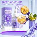 3 x Magnesium Oil Spray, 100% Organic Magnesium Spray, Natural Ingredient & Fast Absorbent, Natural Magnesium Chloride Oil for Feet & Body, Nourish Skin, Promote Sleep (2 Fl Oz (Pack of 1))