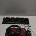 Gaming Keyboard and Mouse and Mouse pad and Gaming Headset, Wired LED RGB Backlight Bundle for PC Gamers and Xbox and PS4 Users - 4 in 1 Edition Hornet RX-250 (Black)