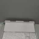 Wireless Keyboard and Mouse Combo - Full Size Slim Thin Wireless Keyboard Mouse with Numeric Keypad 2.4G Stable Connection Adjustable DPI (White & Silver)