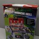 DRAMATION Kids Play Kitchen Toys, Kids BBQ Grill Playset with Smoke, Sound and Light, 2-Layer Toy Grill Cart, Outdoor Play Kitchen Toys, Toddler Cooking Set for 1-3 3-5, Gift for Boys Girls Aged 3 4 5